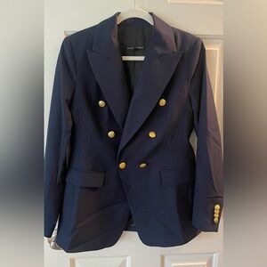 Banana Republic Dark Blue Jacket with Metallic Accents